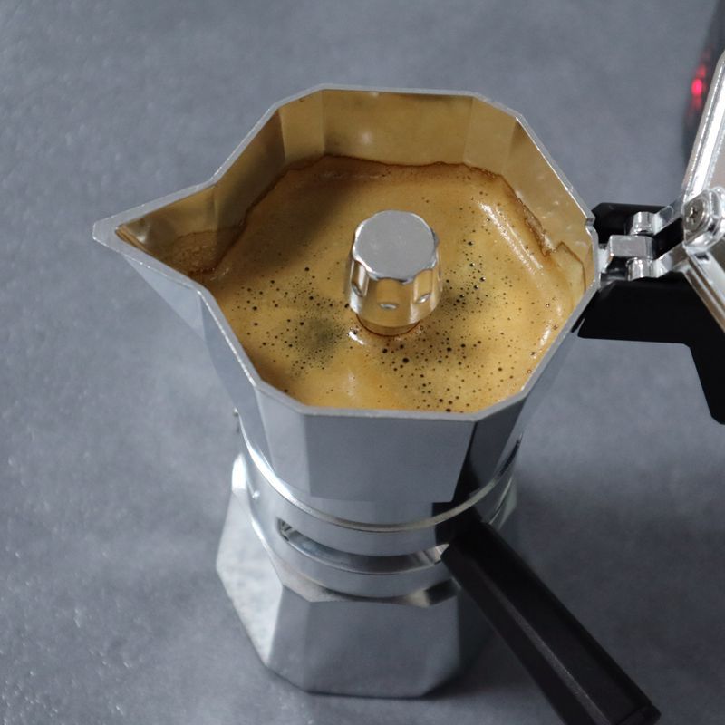 Two-Cup Coffee Pot Double Valve Moka Pot