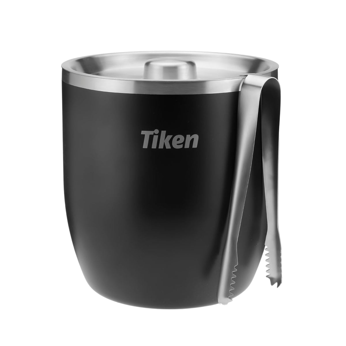 3L Double-Wall Vacuum Insulated Ice Bucket with Lid & Tong Stainless Steel Champagne Buckets for Cocktail Bar Parties & Outdoor
