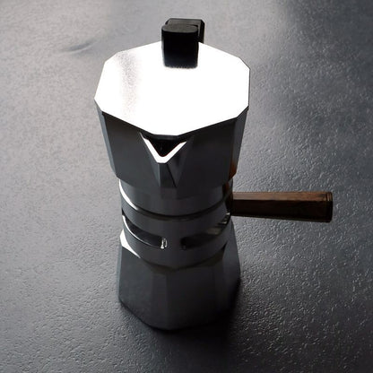 Two-Cup Coffee Pot Double Valve Moka Pot